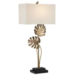 Heirloom  Table Lamp in Antique Brass Black by Currey and Company