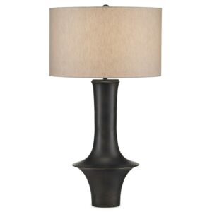 Silvestri  Table Lamp in Black by Currey and Company