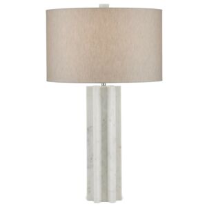 Mercurius  Table Lamp in White by Currey and Company