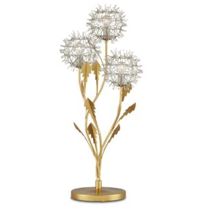 Dandelion  Table Lamp in Contemporary Silver Leaf Silver Contemporary Gold Leaf by Currey and Company