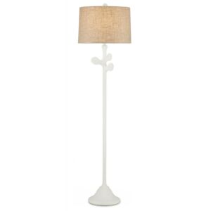 Charny  Floor Lamp in Gesso White by Currey and Company