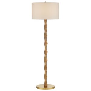 Sunbird  Floor Lamp in Natural Brass by Currey and Company