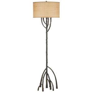 Mangrove  Floor Lamp in Bronze by Currey and Company