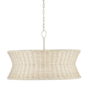 Phebe  Chandelier in Bleached Natural Vanilla by Currey and Company