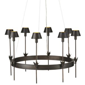 Coterie LED Chandelier in Bronze Gold by Currey and Company