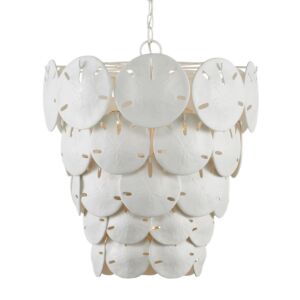 Marjorie Skouras  Chandelier in Sugar White by Currey and Company