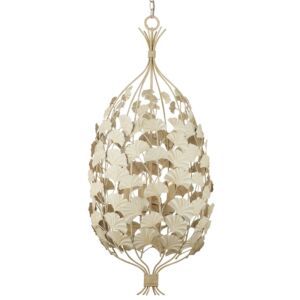 Maidenhair  Chandelier in Antique Pearl by Currey and Company