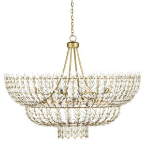 Magnum Opus  Chandelier in Brass White by Currey and Company