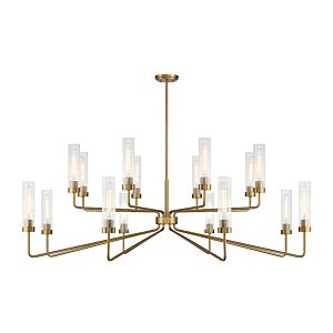 Baker 16 Light Chandelier in Warm Brass by Savoy House