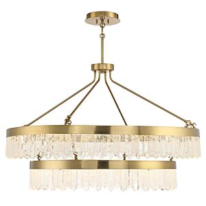 Landon LED Pendant in Warm Brass by Savoy House