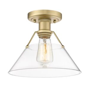 Orwell BCB 1-Light Flush Mount in Brushed Champagne Bronze