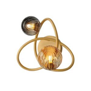 Planetary LED Wall Sconce in Gold by ET2