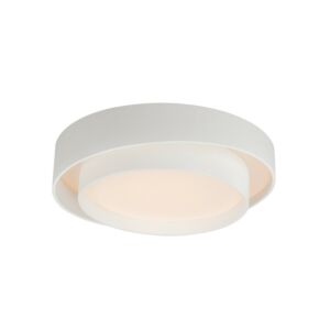 Ziggurat LED Flush Mount in White by ET2