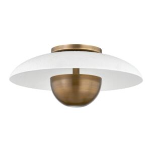 Noah LED Flush Mount in Patina Brass by Troy Lighting