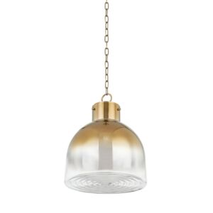 Beryl One Light Pendant in Patina Brass by Troy Lighting