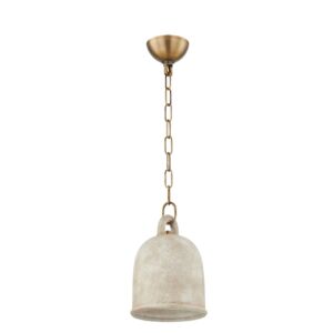 Relic One Light Pendant in Patina Brass by Troy Lighting