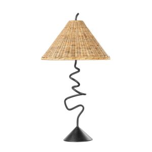 Alaric One Light Table Lamp in Forged Iron by Troy Lighting