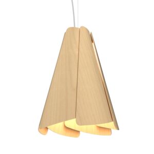 Fuchsia 1-Light Pendant in Maple