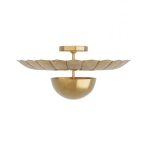 Teresa Two Light Flush Mount in Antique Brass by Arteriors