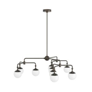 Utica Nine Light Chandelier in English Bronze by Arteriors