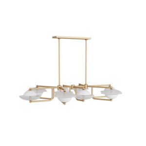 Towne Eight Light Chandelier in Clear Seedy by Arteriors