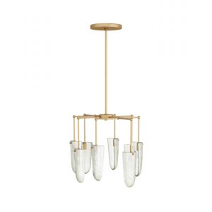 Valeria Eight Light Chandelier in Clear Seedy by Arteriors