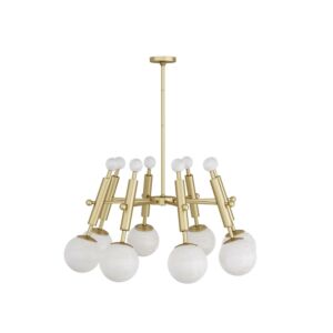 Verona Eight Light Chandelier in Antique Brass by Arteriors