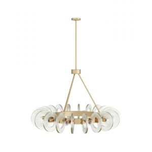 Trina Ten Light Chandelier in Clear Seedy by Arteriors