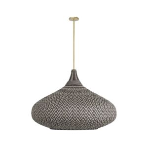 Tulum One Light Pendant in Black by Arteriors