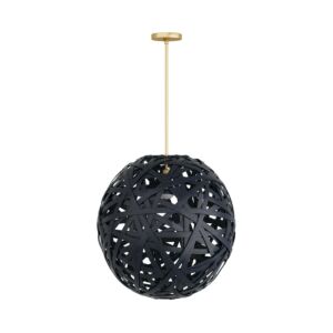 Trai One Light Pendant in Black by Arteriors