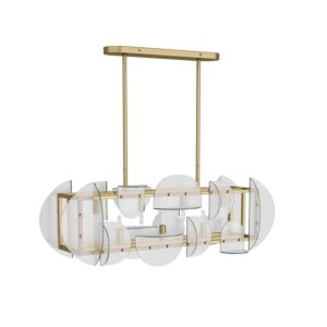 Tilley Seven Light Chandelier in Antique Brass by Arteriors