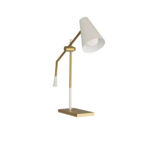 Wayne One Light Table Lamp in Antique Brass by Arteriors