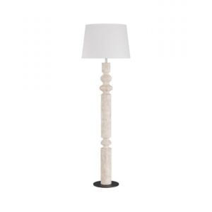 Woodrow 1-Light Floor Lamp in Limewash