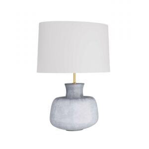 Tabor One Light Table Lamp in Frosted Blue Reactive by Arteriors