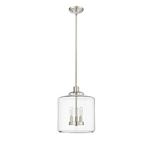 Asheville 3-Light Pendant in Brushed Nickel