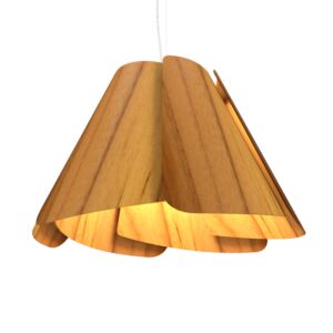 Fuchsia 1-Light Pendant in Teak