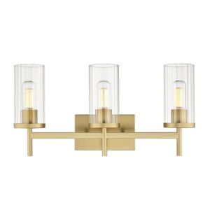 Winslett BCB Three Light Bath Vanity in Brushed Champagne Bronze by Golden