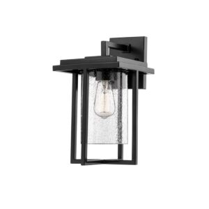 Adair One Light Outdoor Wall Sconce in Powder Coated Black by Millennium