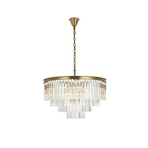 Sydney 17-Light Chandelier in satin gold