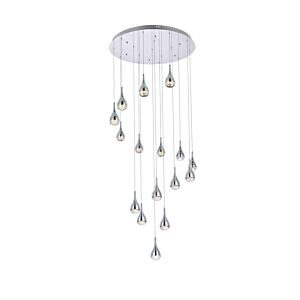 Amherst 16-Light LED Chandelier in chrome