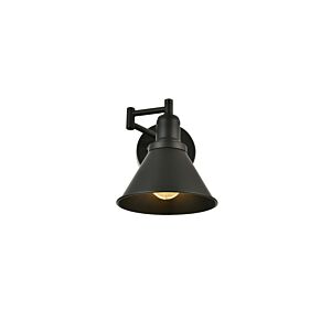 Judson  Swing Arm Wall Sconce in Black by Elegant Lighting