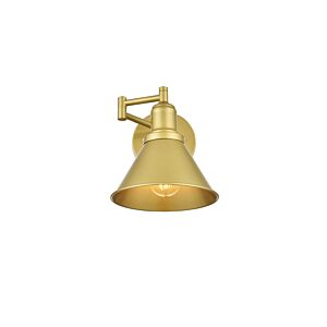 Judson  Swing Arm Wall Sconce in Brass by Elegant Lighting