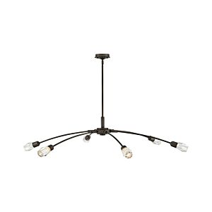 Atera 6-Light LED Chandelier in Black Oxide