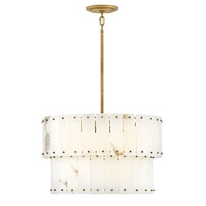 Simone 6-Light LED Chandelier in Burnished Gold