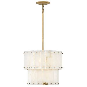 Simone 4-Light LED Semi-Flush Mount in Burnished Gold