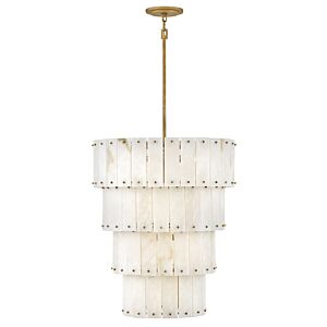 Simone 9-Light LED Chandelier in Burnished Gold