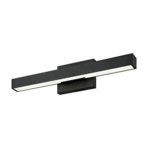 Presley 1-Light LED Bathroom Vanity Light in Matte Black