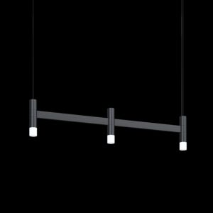 Systema Staccato 3-Light LED Linear Pendant in Satin Black