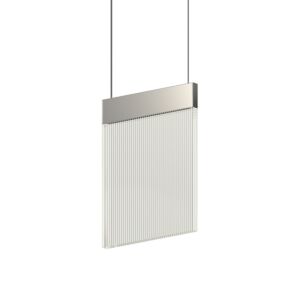 V Panels LED Pendant in Polished Chrome