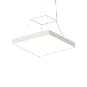 Pi LED Pendant in Satin White